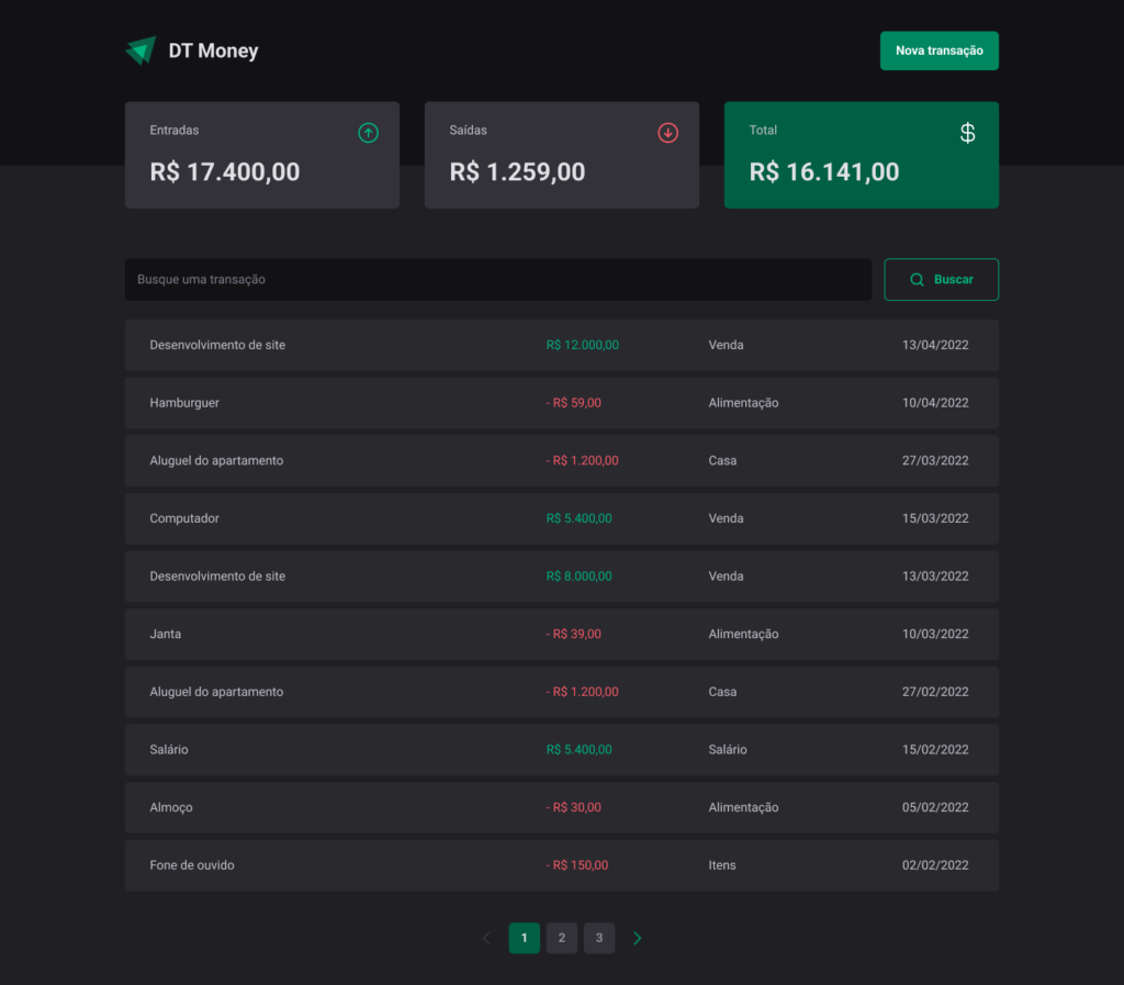 Home Page desktop version